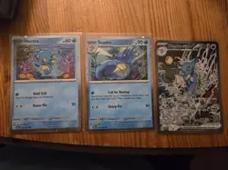 Kingdra ex 131 Shrouded Fable Promo Scarlet & Violet full evolution line - Image 1