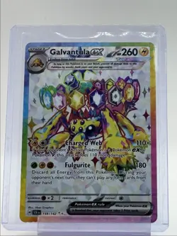 GALVANTULA EX 2024 POKEMON STELLAR CROWN ULTRA RARE FA A 159/142 Q4385 - Image 1
