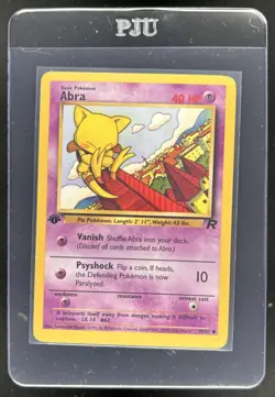 2000 Pokemon Team Rocket First Edition Abra #49/82 - Image 1