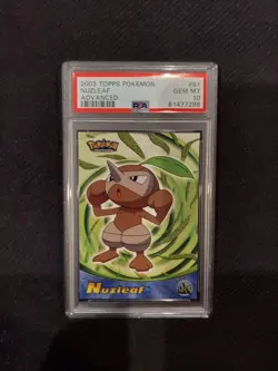 PSA 10 Nuzleaf Topps Pokemon Advanced - Image 1