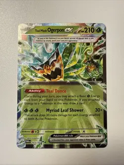 Pokemon S & V Twilight Masquerade Teal Mask Ogerpon EX 025/167 Double Rare - Image 1