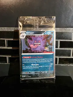 Pokemon Gengar 050/088 GameStop Exclusive Promo Holo Card 130 HP Triple Swirl🌀 - Image 1
