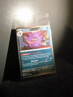 Pokemon Gengar 050/088 GameStop Exclusive Promo Holo Card 130 HP Triple Swirl🌀 - Image 3