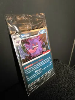 Pokemon Gengar 050/088 GameStop Exclusive Promo Holo Card 130 HP Triple Swirl🌀 - Image 4