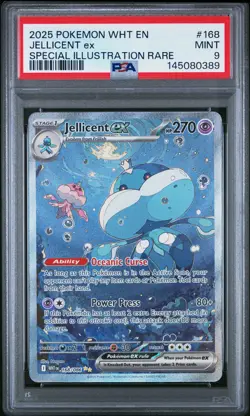 Jellicent EX 168/086 Special Illustration Rare Wht En-white Flare Pokemon PSA 9 - Image 1
