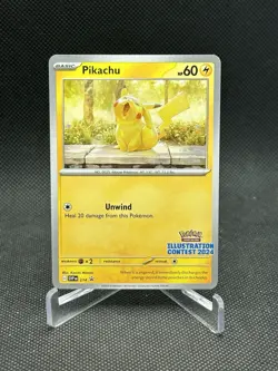 Pokemon Pikachu #214 Illustration Contest 2024 Black Star Promo - Image 1