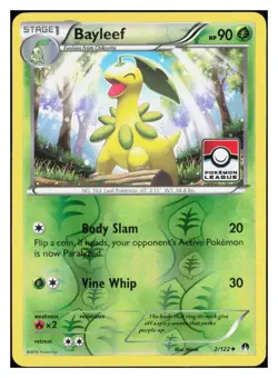 Bayleef - 2/122 (Pokemon League) Reverse Holo 002/122 NM M012 - Image 1