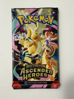 (VERY LIGHT)🔥 22.35g Pokemon TCG Ascended Heroes Booster Pack Factory Sealed✅ - Image 2