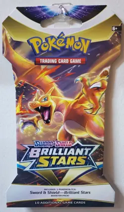 Pokemon TCG Brilliant Stars Sleeved Booster Pack (Random Art) NEW/FACTORY SEALED 820650809972 - Image 1