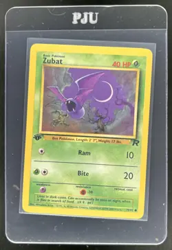 2000 Pokemon Team Rocket First Edition Zubat #70/82 - Image 1