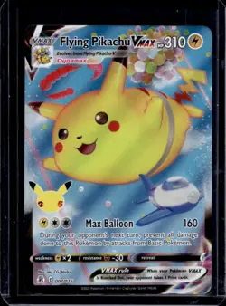 2021 Pokemon SWSH Celebrations Flying Pikachu VM #007/025 - Image 1