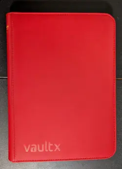 Vault X SWSH 11 Lost Origin Red 9-Pocket Binder With Zipper Pokemon TCG 2022 - Image 1