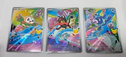 Pokemon 2026 First Partner Illustration Collection Series 1 Promos Set 43-45 NM - Image 1