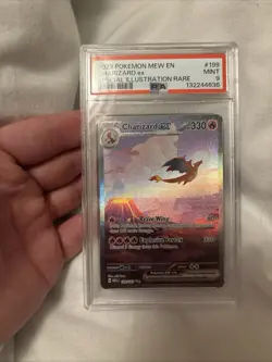 PSA 9 Charizard ex 199/165 SIR Pokemon Card Sv: Scarlet & Violet 151 Holo MINT - Image 1