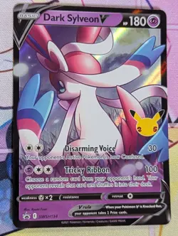 Dark Sylveon V SWSH134 Sword & Shield Black Star Promo Holo Pokemon Card NM - Image 1