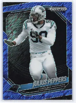 2025 Panini Prizm Black Football Julius Peppers Blue Shimmer FOTL /35 - Image 1