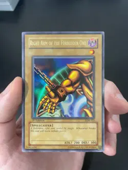 Right Arm of the Forbidden One LOB-122 The Legend of Blue Eyes White Dragon 1st - Image 1