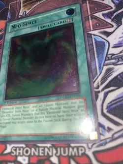 Yugioh! Neo Space POTD-EN046 Ultimate Rare 1st Edition LP Looks Great - Image 2