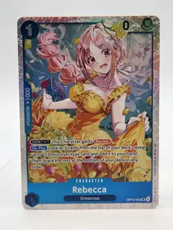 Rebecca OP15-053 SR Adventure on KAMI’s Island ENGLISH ONE PIECE Card NM - Image 1