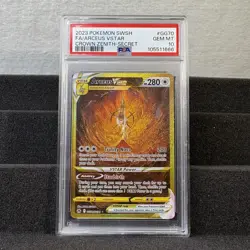 2023 Pokemon Arceus VSTAR GG70 Crown Zenith Secret Rare Holo PSA 10 Akira Egawa - Image 1
