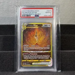 2023 Pokemon Arceus VSTAR GG70 Crown Zenith Secret Rare Holo PSA 10 Akira Egawa - Image 5