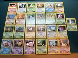 Pokemon TCG Gym Heroes and Gym Challenge Lot of 25 Cards - LP Common, Uncommon - Image 1