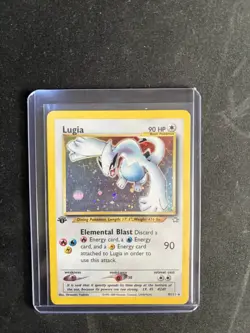 Pokemon Neo Genesis 1st Edition Holo Lugia 9/111 Card TCG - Image 1