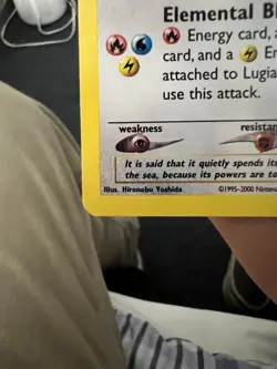 Pokemon Neo Genesis 1st Edition Holo Lugia 9/111 Card TCG - Image 3