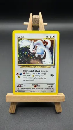 Pokemon TCG Lugia Neo Genesis Holo Card 9/111 Unlimited Rare LP Vintage - Image 1