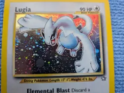 Pokemon TCG Lugia Neo Genesis Holo Card 9/111 Unlimited Rare (played) - Image 3