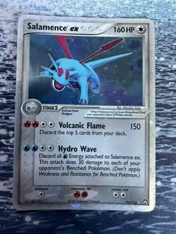 Salamence ex 🐉 EX Power Keepers 96/108 Holo Rare EX Vintage Pokemon Card - Image 1