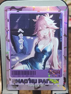 Yae Miko Girl Party 6 Card Maiden Goddess Story Anime Waifu SSR Spicy SSR-007 - Image 1