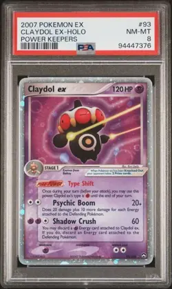 PSA 8 NM-MT Claydol Ex 93/108 EX Power Keepers Holo Foil Rare Pokemon Card - Image 1