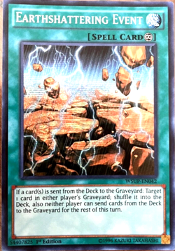 Earthshattering Event WSUP-EN042 Prismatic Secret Rare 1st Ed. Yu-Gi-Oh TCG Card - Image 1