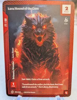 Wonders of the First Lava Hound Of The Core OCM Foil /99 Call of the Stones - Image 1