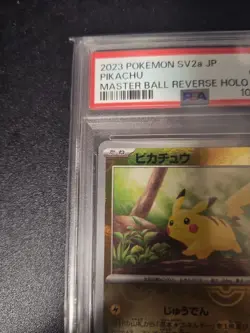 Pokemon Pikachu Master Ball Mirror Card 151 PSA10 Trading Card Collectible - Image 2