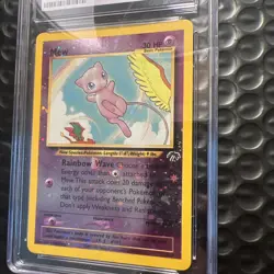 CGC 8 Mew 2001 Southern Islands 1/18 Reverse Holo Pokemon Card - Image 4