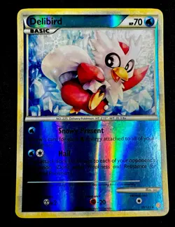 Delibird 39/123 MP Heartgold & Soulsilver Reverse Holo Pokemon Card - Image 1