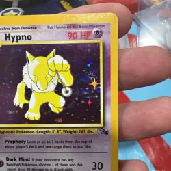Pokemon Hypno Holo 8/62 Base Set WOTC 1999 MP+ Vintage Holographic Card - Image 3