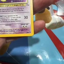 Pokemon Hypno Holo 8/62 Base Set WOTC 1999 MP+ Vintage Holographic Card - Image 4