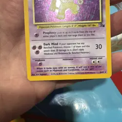 Pokemon Hypno Holo 8/62 Base Set WOTC 1999 MP+ Vintage Holographic Card - Image 5