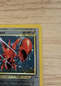 1995-2001 POKEMON CARD SCIZOR 10/75 RARE HOLO BASE SET 🔥🔥 SEE PICS, #S332 - Image 2