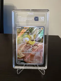 Pokemon Yamper Illustration Rare TAG 10 Phantasmal Flames 2025 Card 099/094 - Image 3