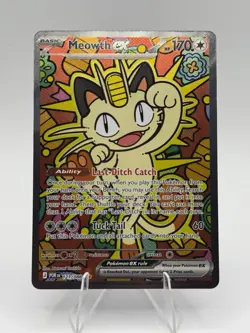 Meowth ex 121/088 SIR Perfect Order Near Mint Pokemon Card ME03 NEW SIR - Image 1