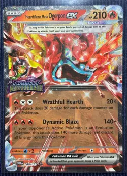 Teal Mask/Wellspring Mask /Hearthflame Mask Ogerpon 5 Card Set NM/M - Image 3