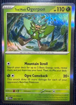 Teal Mask/Wellspring Mask /Hearthflame Mask Ogerpon 5 Card Set NM/M - Image 5