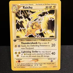 Raichu 21/64 1st Edition LP Neo Revelation Pokemon Card - Image 1