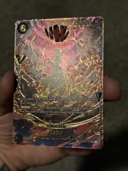 Bandai Sabo PRB02-014 Super Rare Foil Blocker Special One Piece CCG Card - Image 3