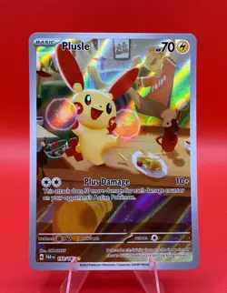 Plusle 193/182 Holo Illustration Rare Paradox Rift Pokemon Card NM - Image 1