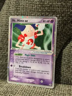 Mr. Mime ex 110/112 FireRed & LeafGreen Holo Vintage Pokemon Card - Image 2